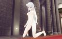 H3DC: Emilia, hentai en 3D, adore jouir de la langue