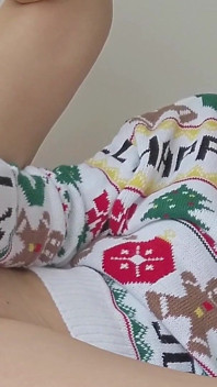 Weihnachten anal solo-spiele mit Dildo