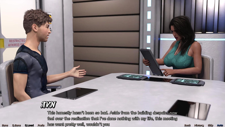 AVN Teller: अंतरिक्ष में फंसे - हॉट नीले बालों वाली चोदने लायक मम्मी की चुदाई की योजना