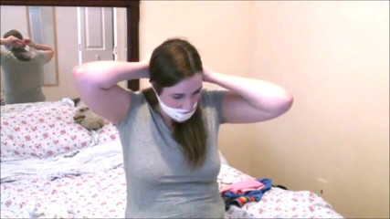 Selfgags classic: Alex plays a damsel - part 2: Captured & sock gagged