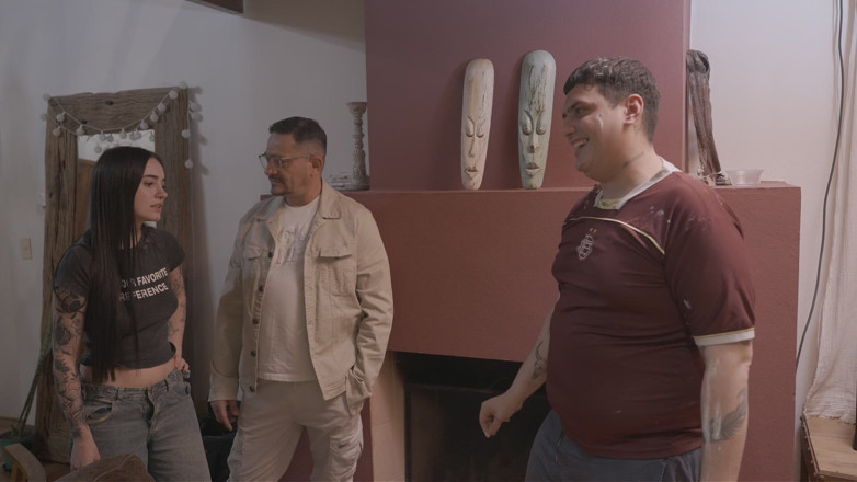 Knock Knock Club: He Must Have a Huge Dick! the Painter Watches Chavita...