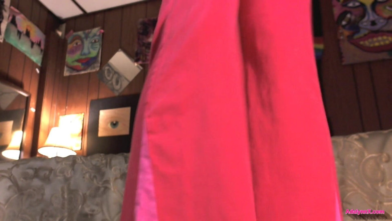 AdalynnX: AdalynnX - Squirting squats vibrator pink pants