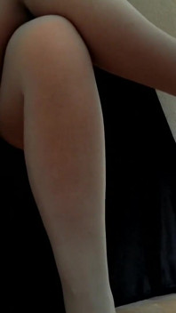 My Sec Tapping Sexy Black Heels in Pantyhose 2