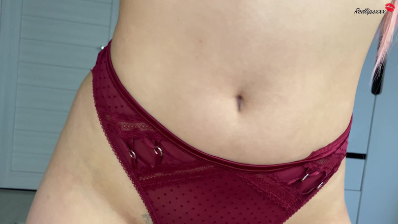 Kiara Hills: Busty cutie deepthroats neighbor's dick and receives cumshot on tits