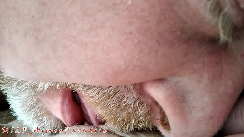 AimeeParadise: Gilf POV big tits cowgirl and romantic Mr. pussy licking
