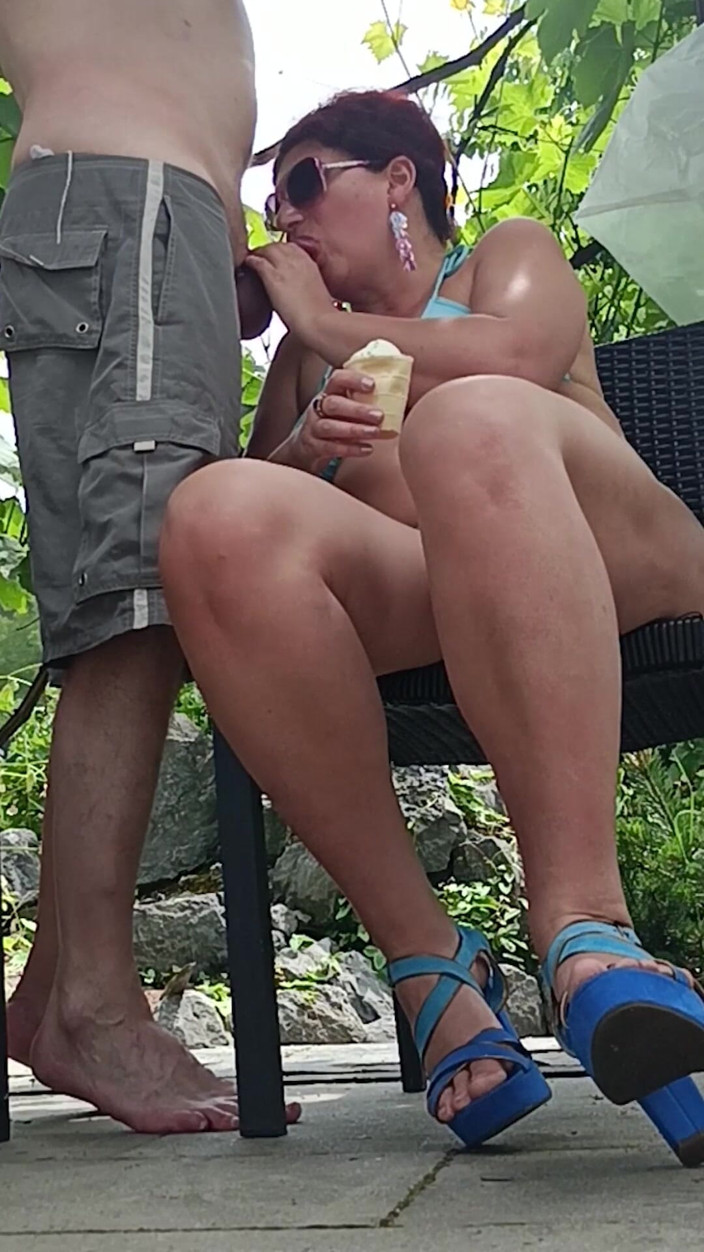 Serge Didier: A Beautiful Azerbaijani Woman in a Bikini Licked Ice Cream...