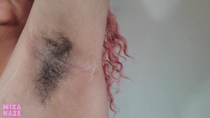 Mika Haze: Hairy armpit worship