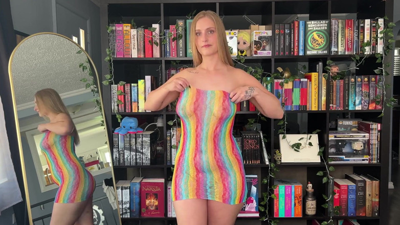 Nerdy Nympho: 透明网状连衣裙试穿