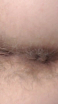 Very Close up Hairy Asshole Fingering