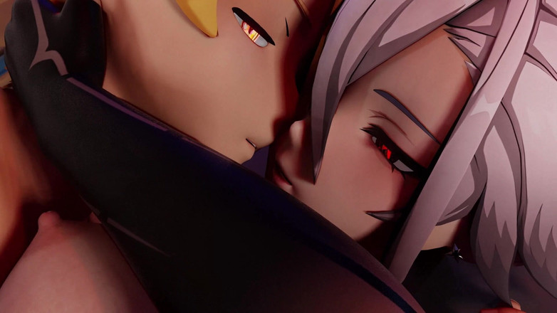 PixelAftDark: Arlecchino x aether - genshin impact (viklodn)