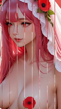 Lustrender Poppy Veil Slideshow - Sheer Enchanted Editorial Glow