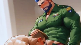 2 个适合士兵和雇佣兵的性感同性恋故事。动漫和无尽中的同性恋。玩笑