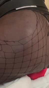 Big Black Butt Crossdresser Self Sex Toying