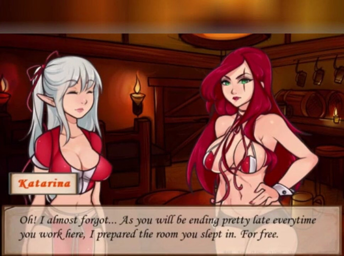 3DXXXTEEN2 Cartoon: Janna learns to serve drinks properly. 3D porn cartoon sex
