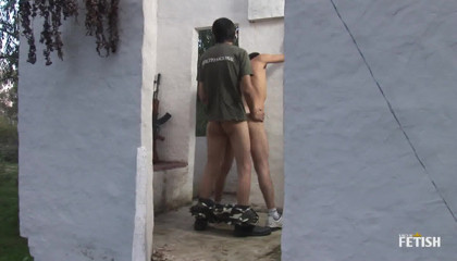 Gay Diaries: Brunette twink gets his ass penetrated by the guard of...
