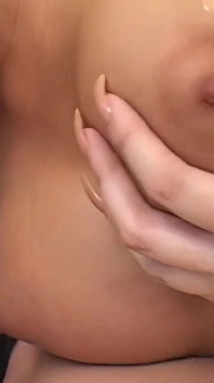 While Caressing Their Big Tits the Busty Blonde Dykes Start Aching for Deep Strapon Penetration