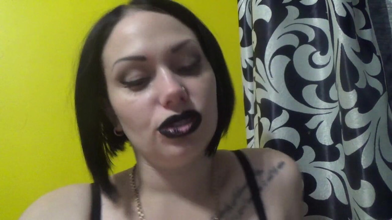 Goddess Misha Goldy: Black lips French close up kissing &amp; riding u