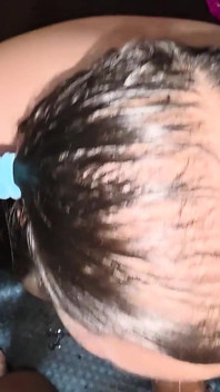 I Have a Big Ball in My Asshole While He Fucks Me, Humiliates Me, Cums and Pisses on My Face