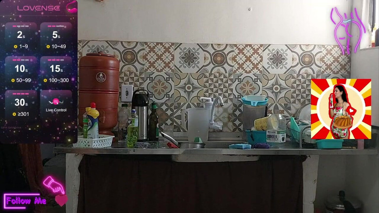 Renatinharj: वेनेसिन्हा माइक के साथ रसोई में गर्म सेक्स