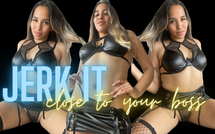 Goddess Alexa femdom: 靠近你的老板撸管