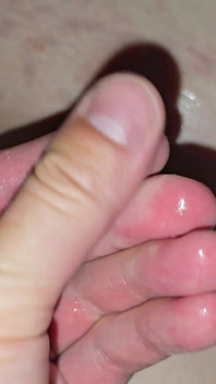 I Sprayed Her Entire Belly and Pussy with My Cum