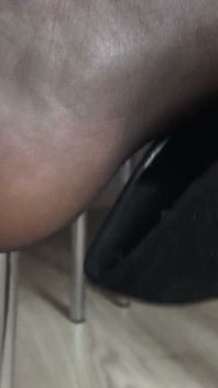 Secretary Smoking Dildo Masturbation!