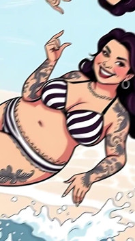 Ai Tattoo Art Vnadné Bikiny Ženy