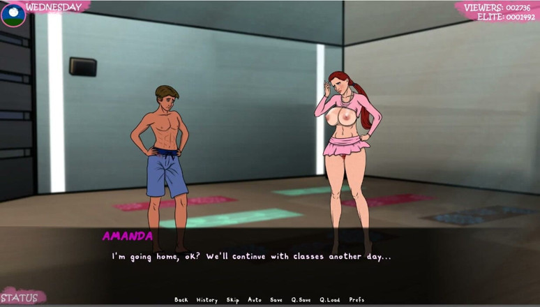 XXX Games Bunk: Sexig träning i gymmet topless och avslöjande kläder