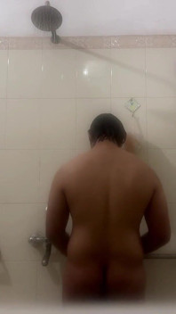 Young Desi Twink Gets Hard in the Shower