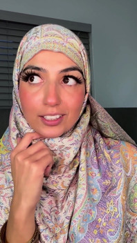 Hijabi Aaliyah Shows off Her Lingerie and Gets a Massive Facial