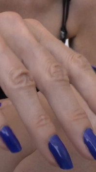 Exciting Long Dark Blue Fingernails, JOI, Lady Victoria Valente