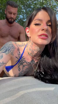 POV - Drilling the Petite Pussy of Tattoed Babe Bella Liora