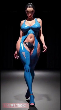 Sexy Big Booty Catwalking Thick Ass Model