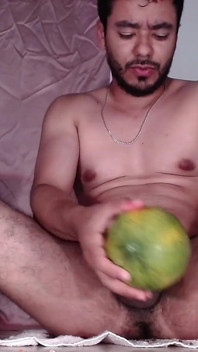 New Video of Fucking Fruit. Papaya's Turn