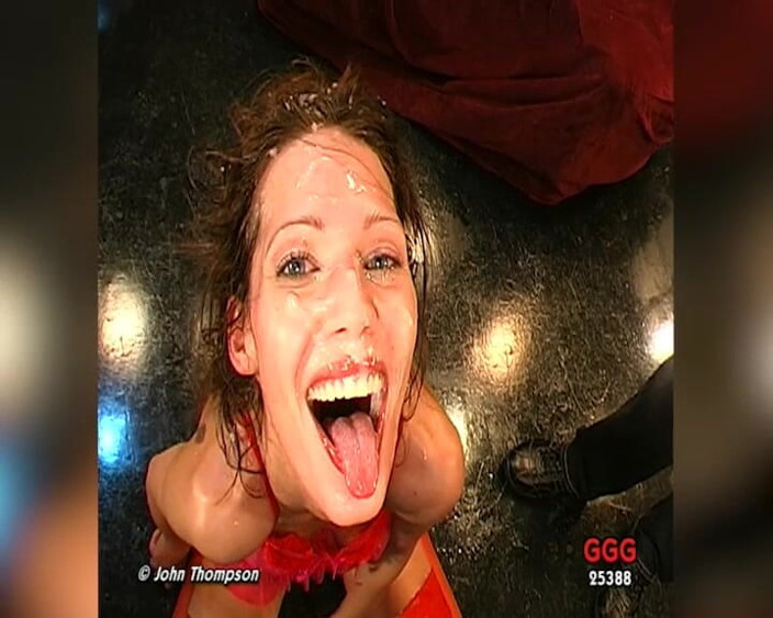 GGG John Thompson Classic Retro: Veronika Ggg Bukkake Ass Fisted &amp; Drenched w spust