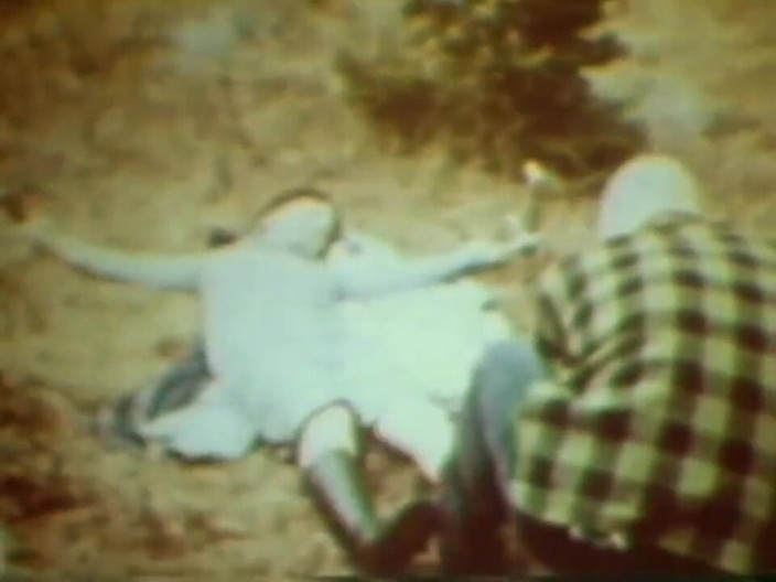 Vintage megastore: Brunette and blonde chick walk into a pervert's trap