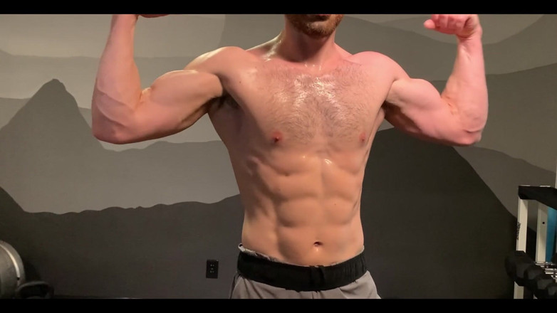 Jay Stroke: Post Cvičení Flex, Svlékání a Předvádění