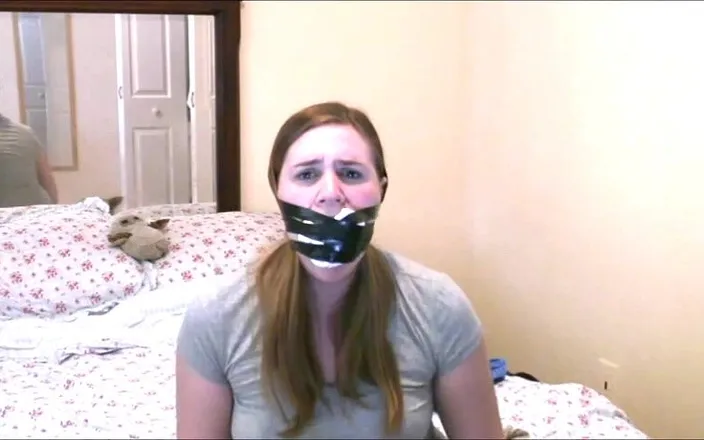 Selfgags classic: Alex plays a damsel - part 1: The kinky girlfriend