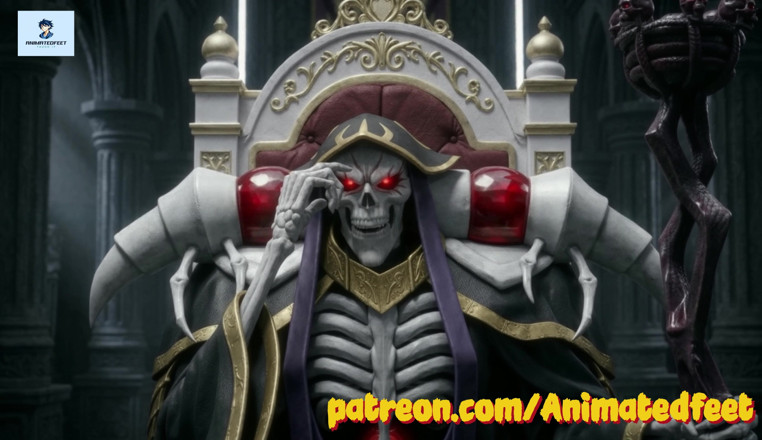 Animatedfeet: Sexo anal com boquete animado de Albedo Overlord