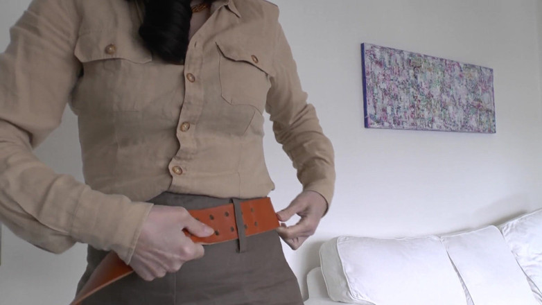 Lady Victoria Valente: 令人兴奋的带试穿亚麻裙，第3部分，Lady Victoria Valente