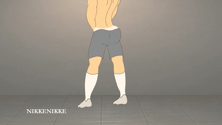 Nikkenikke animation: 耽美：撕开年轻滑冰者twink Jax湿漉漉的小三角裤，在更衣室深处操着他的屁股