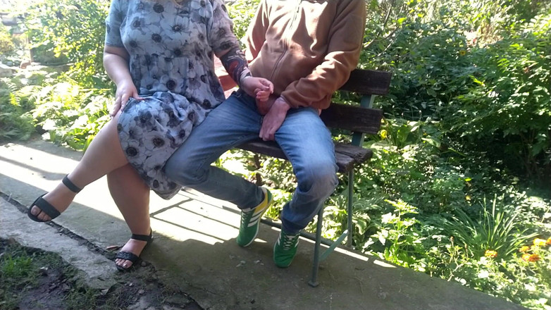 OurFetishLife: Horny mother-in-law licks cum from fingers after handjob to son-in-law...
