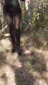 High Heels and Walking in the Woods