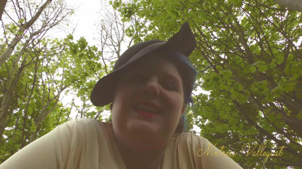 Mxtress Valleycat: Sanguine giantess walks you in the woods
