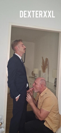 Sucked off From Daddy. Suite Man Like Old Sucker
