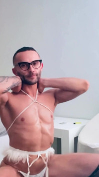 All Body Shaved Gay Sexy Lingerie High Heels
