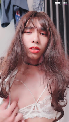 Ts Princess Rose: Asian Sissy in Lingerie Cums on Your Face POV