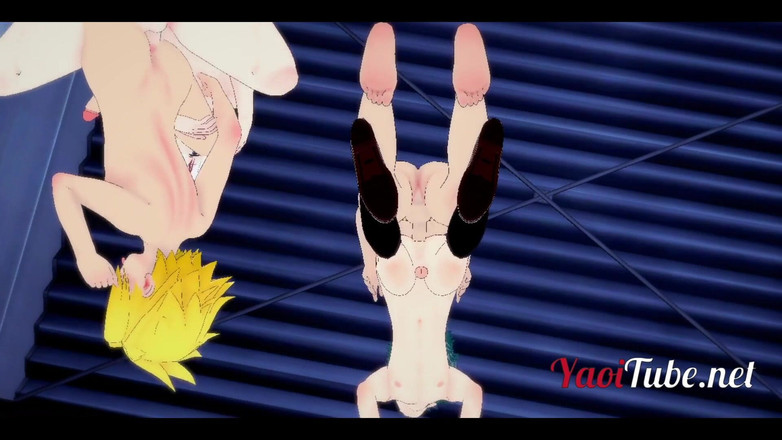 Yaoitube: Boku No Hero Yaoi - 난교 토도로키, Kaminari, 크램피와 함께하는 Deku 섹스