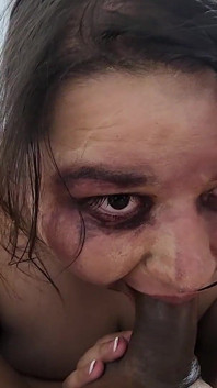 I Suck My Owner's Cock and Balls Until I Extract His Cum, at My Stepbrother's House