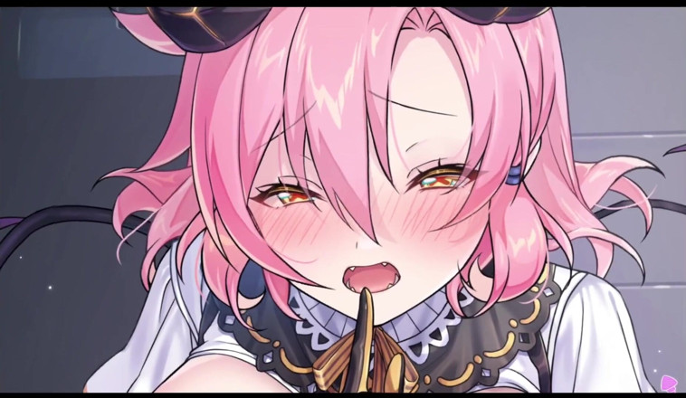 Musougaki: Kaiju princess 2 scene - succubus dai capelli rosa ti mostra come...